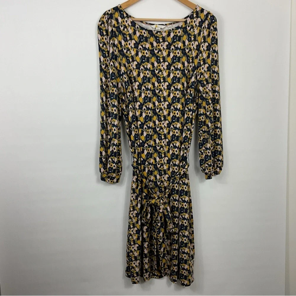 boden tie detail jersey shift dress BodenTie Detail Jersey Shift Dress
